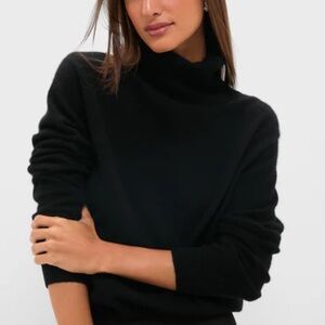 HANNAH ROSE CASHMERE TURTLENECK SWEATER